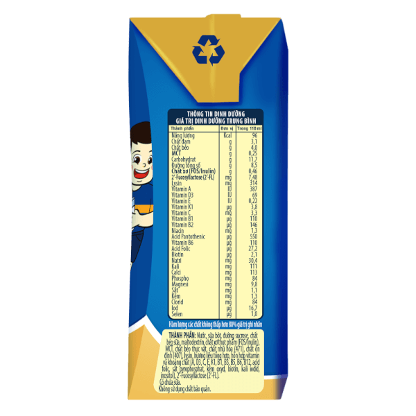 Thùng Sữa GrowPLUS+ Xanh 2+ 110ml (lốc 4 hộp)