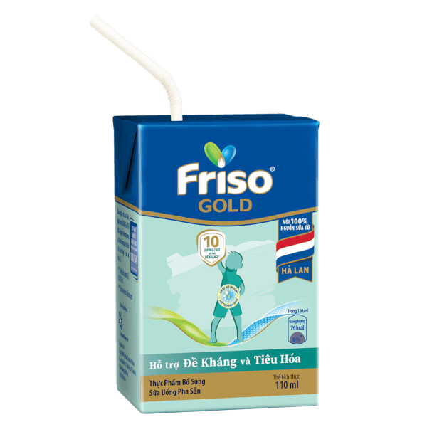 Thùng Sữa Friso Gold 110ml (từ 1 tuổi) - Lốc 4 hộp - New
