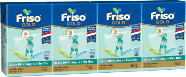 Sữa Friso Gold 110ml (từ 1 tuổi) - Lốc 4 hộp - New