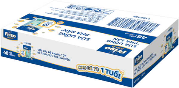 Thùng Sữa Friso Gold 110ml (từ 1 tuổi) - Lốc 4 hộp - New