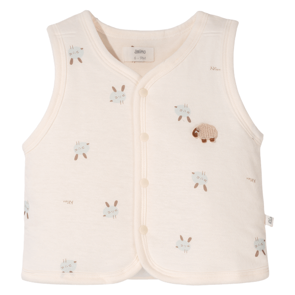 Áo ghile đông Animo MN0924037 (0-12M,Be)