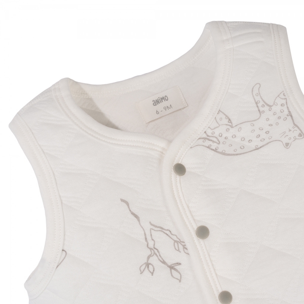 Áo ghile đông Animo MN0924036 (0-12M,Trắng)
