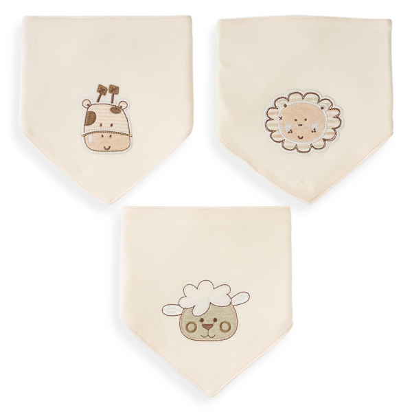 Set 3 yếm sơ sinh Animo MN0924044 (NB,Nhiều màu)