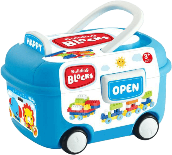 Hộp xe xếp hình khối 100pcs RFD597522 C407 (Xanh dương)