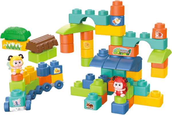 Túi xếp hình khối đoàn tàu 41pcs RFD506839 C407 (Xanh lá)