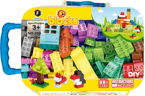 Vali xếp hình khối cao cấp 72pcs RFD371839 C407 (Xanh dương)