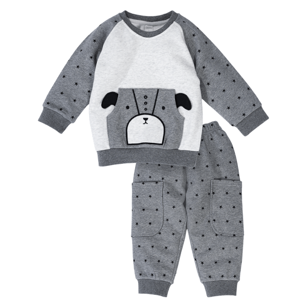 Bộ đông bé trai dài Animo ST0924060 (1-4Y,Xám)