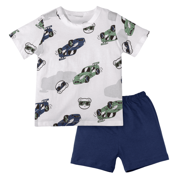 Bộ bé trai ngắn Animo Easy HN0924025 (1-4Y,Trắng)