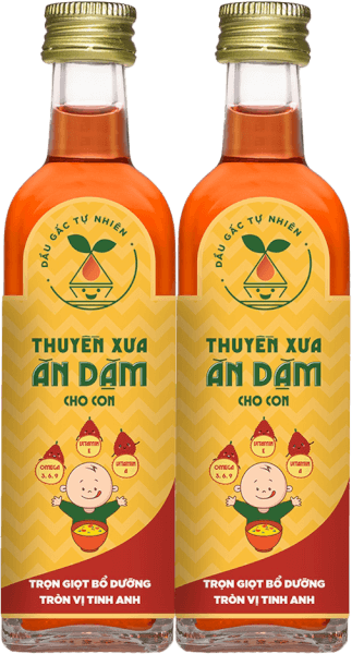 Combo 2 Dầu Gấc Tự Nhiên Thuyền Xưa Ăn Dặm Cho Con 65ml