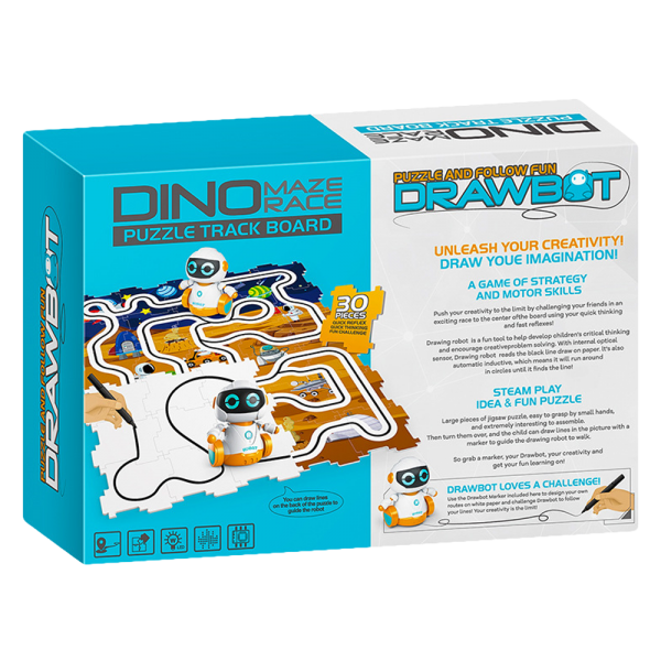 Bộ xếp hình và robot theo dấu kèm bút vẽ đường đi YN535109 C407