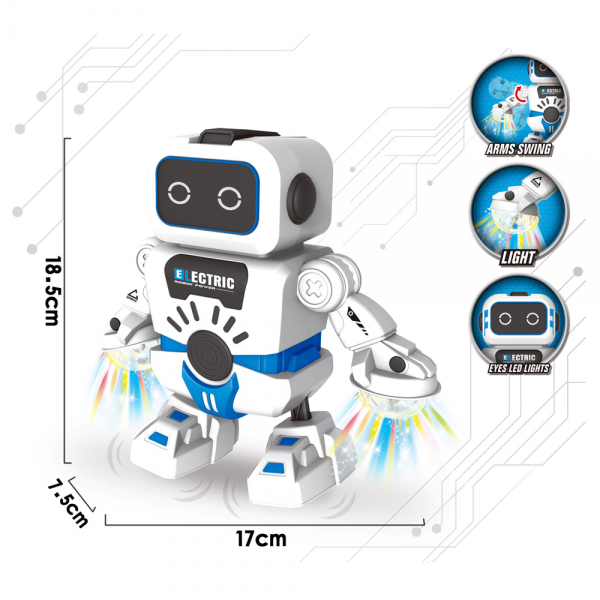 Robot nhảy múa vui nhộn có nhạc đèn YN579892 C407