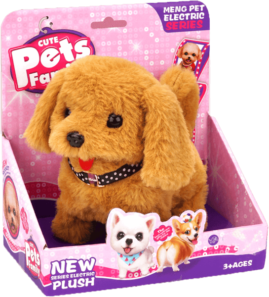 Chó con nhồi bông biết đi kèm âm thanh YN543458 C407 (Nâu)