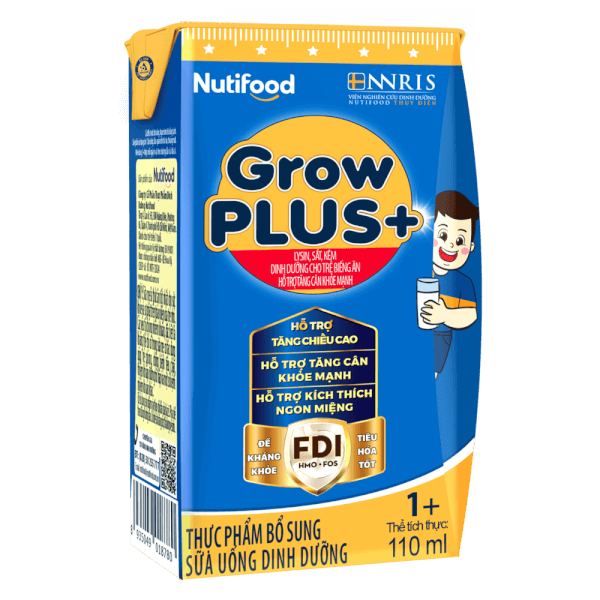 Thùng Sữa GrowPLUS+ Xanh 1+ 110ml (lốc 4 hộp)