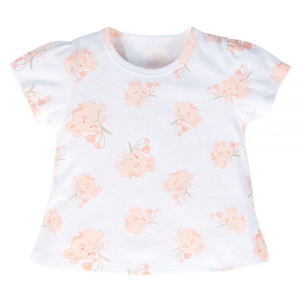 Bộ bé gái ngắn Animo Easy LU0824004 (1-4Y,Hồng cam)