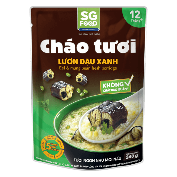 Cháo Lươn, Đậu Xanh, SG Food, 270g (Giao bao bì ngẫu nhiên)