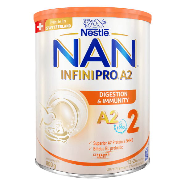 Sữa NAN INFINIPRO A2 số 2 800g (5HMO) (1-2 tuổi) (Giao bao bì ngẫu nhiên)