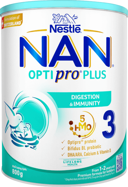 Sữa Nestle Nan Optipro Plus 3 800g (1-2 tuổi) (Giao bao bì ngẫu nhiên)