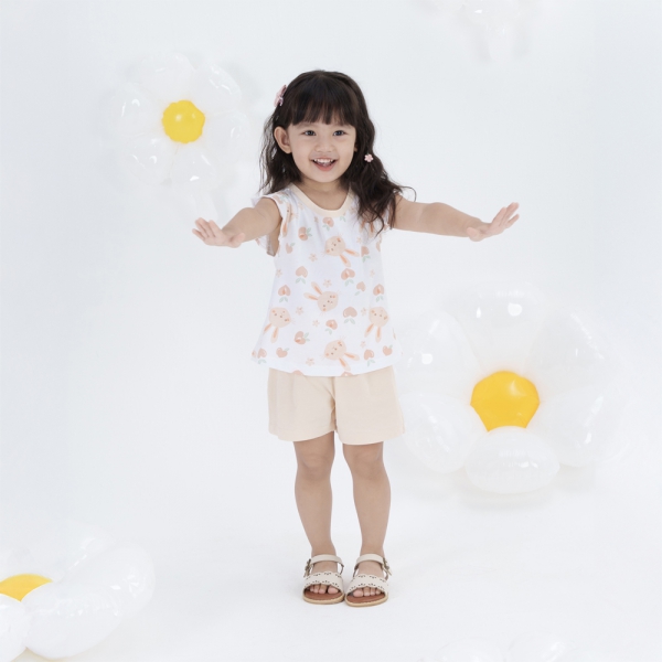 Bộ bé gái ngắn Animo Easy TX0924001 (1-4Y,Be)