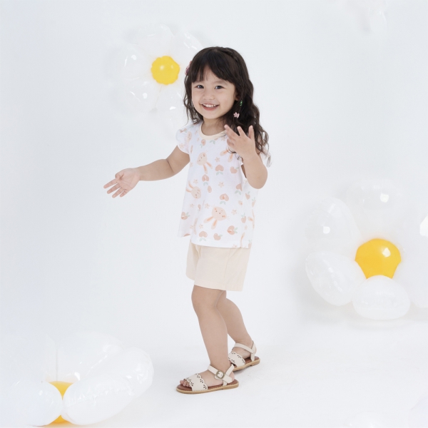 Bộ bé gái ngắn Animo Easy TX0924001 (1-4Y,Be)