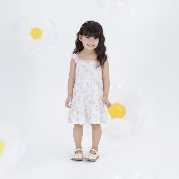 Đầm bé gái Animo Easy LU0924072 (1-4Y,Trắng)