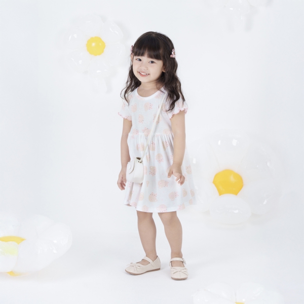 Đầm bé gái Animo Easy LU0924070 (1-4Y,Trắng)