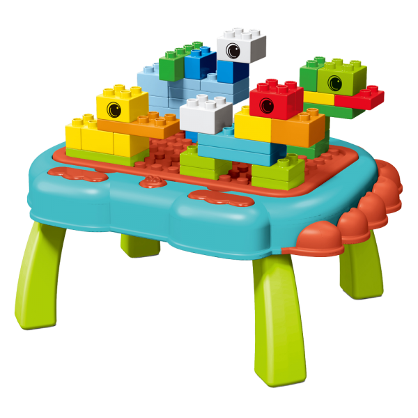 Bộ bàn xếp hình lego kèm bảng vẽ 2in1 50pcs RFD598694 C407 (Xanh dương)