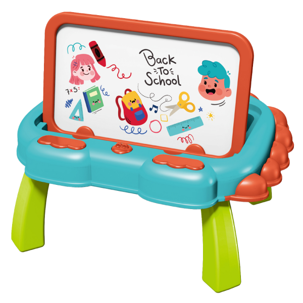 Bộ bàn xếp hình lego kèm bảng vẽ 2in1 50pcs RFD598694 C407 (Xanh dương)