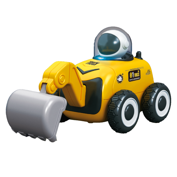 Xe điều khiển xe múc không gian có người lái có âm thanh và đèn HW24008295 C407 (Vàng)