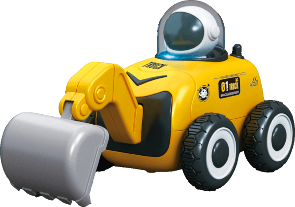 Xe điều khiển xe múc không gian có người lái có âm thanh và đèn HW24008295 C407 (Vàng)