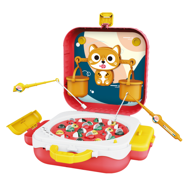 Hộp đựng câu cá 2in1 giáo dục phát nhạc, kể chuyện và bàn cân CY496396 C407 (Đỏ)
