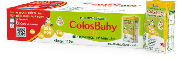 Thùng sữa uống dinh dưỡng Colosbaby 110ml, lốc 4 hộp (trên 1 tuổi)