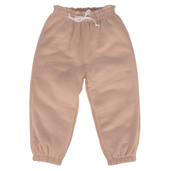 Quần jogger bé gái dài Animo TQ1024053 (1-6Y,Cà phê)