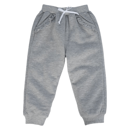 Quần jogger bé gái dài Animo TQ1024052 (1-6Y,Xám)