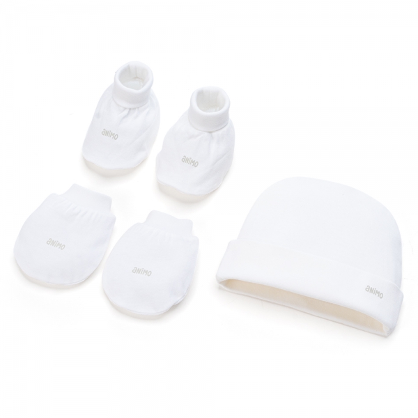 Set 3 nón bao tay chân Animo HN0924086 (NB,Nhiều màu,Giao ngẫu nhiên)