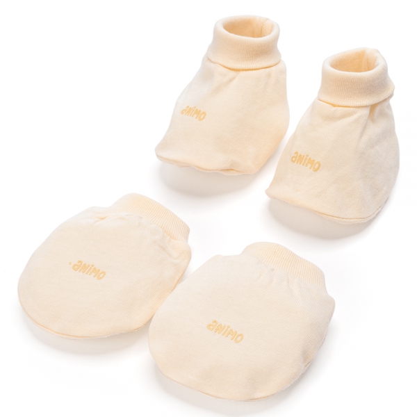 Bộ bao tay chân thun Animo HN0924088 (NB,Nhiều màu,Giao ngẫu nhiên)