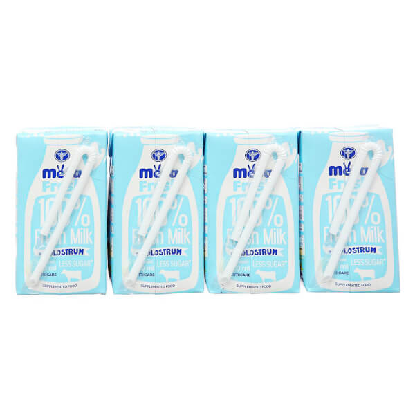 Sữa tươi ít đường bổ sung sữa non Metafresh 110ml, lốc 4 hộp