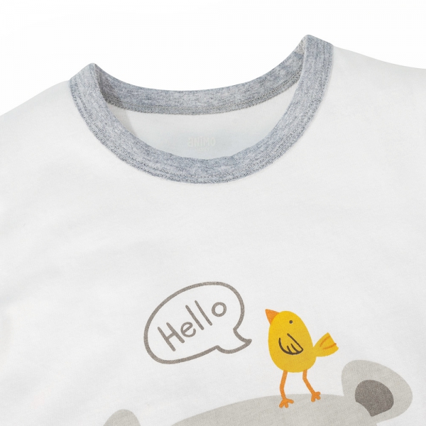 Bộ bé trai ngắn Animo Easy HN1124089 (1-4Y,Xám nhạt)