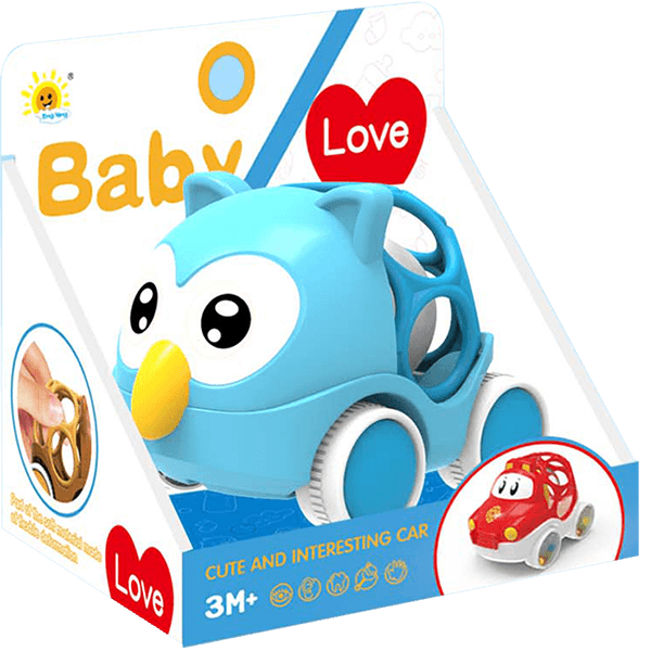 Đồ chơi xe hình cú kèm xúc xắc LH16880843 C407 (Xanh dương)