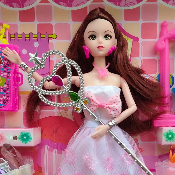 Bộ 2 búp bê trưởng tạo mẫu thời trang LH16880803 C407 (Hồng)