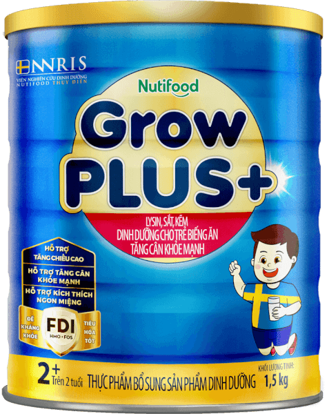 Sữa GrowPLUS+ Xanh 2+ tuổi, 1.5kg