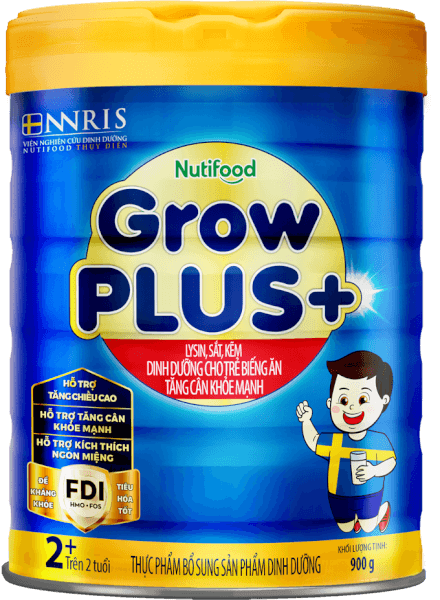 Sữa GrowPLUS+ Xanh 2+ tuổi, 900g