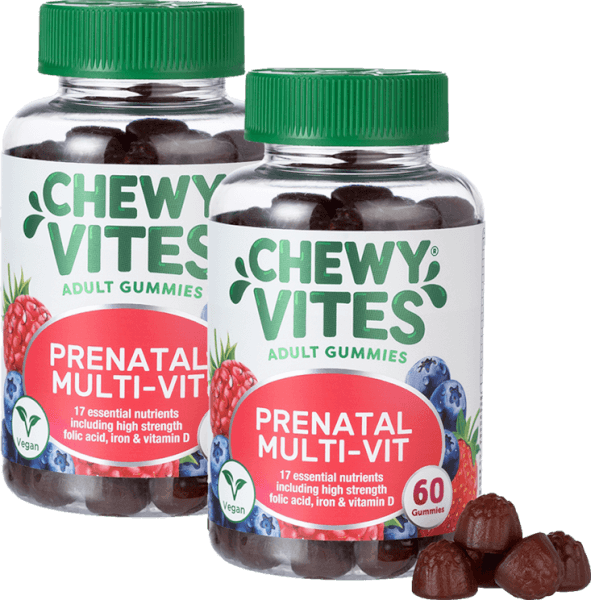 Combo 2 Thực phẩm bổ sung CHEWY VITES ADULT GUMMIES PRENATAL MULTI-VIT