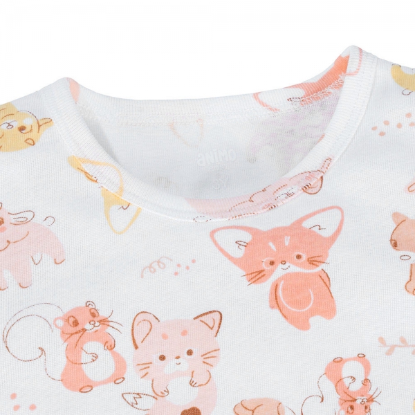 Bộ bé gái Animo Easy LU0924075 (1-4Y,Cam sữa)