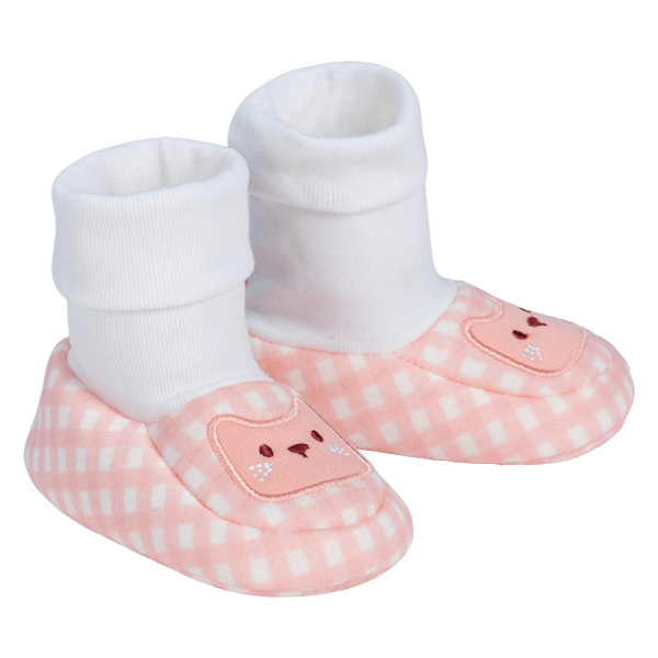 Giày sơ sinh cao cổ BG Animo A2410_MN010 (9-11,Hồng)