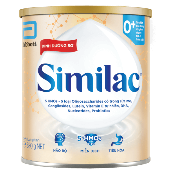 Sữa Similac 0+ 380g (0-12 tháng) (Bao bì cũ: Similac số 1 400g (0-6 tháng) - Giao bao bì ngẫu nhiên)