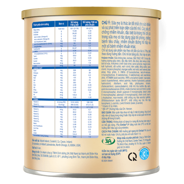 Sữa Similac 0+ 380g (0-12 tháng) (Bao bì cũ: Similac số 1 400g (0-6 tháng) - Giao bao bì ngẫu nhiên)