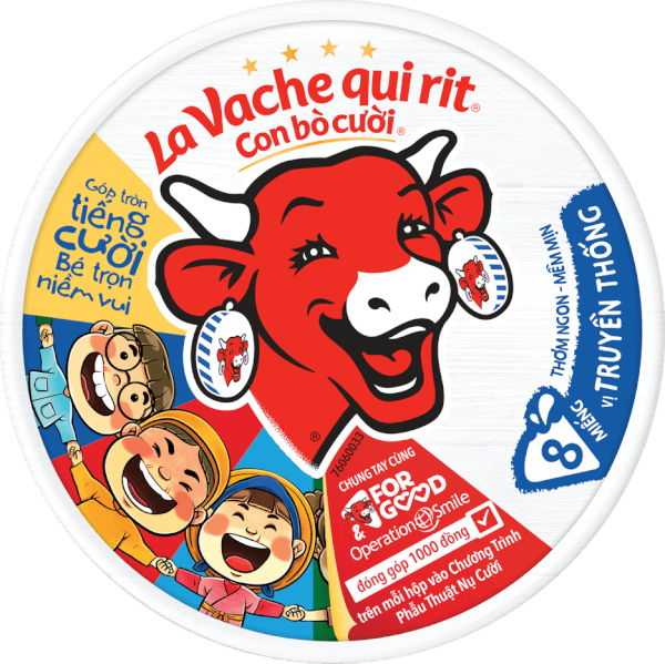 Thực phẩm bổ sung: Phô mai La Vache qui rit Con Bò Cười - 100N VN (112gr) (giao bao bì ngẫu nhiên)