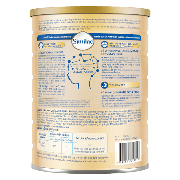 Sữa Similac 2+ 1,6kg (Từ 2 tuổi)