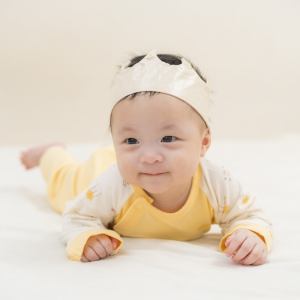 Bodysuit Modal dài Animo VD1024042 (0-12M,Vàng)