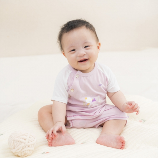 Set 2 Bộ modal kháng khuẩn ngắn Animo VD1024008 (0-24M,Tím)